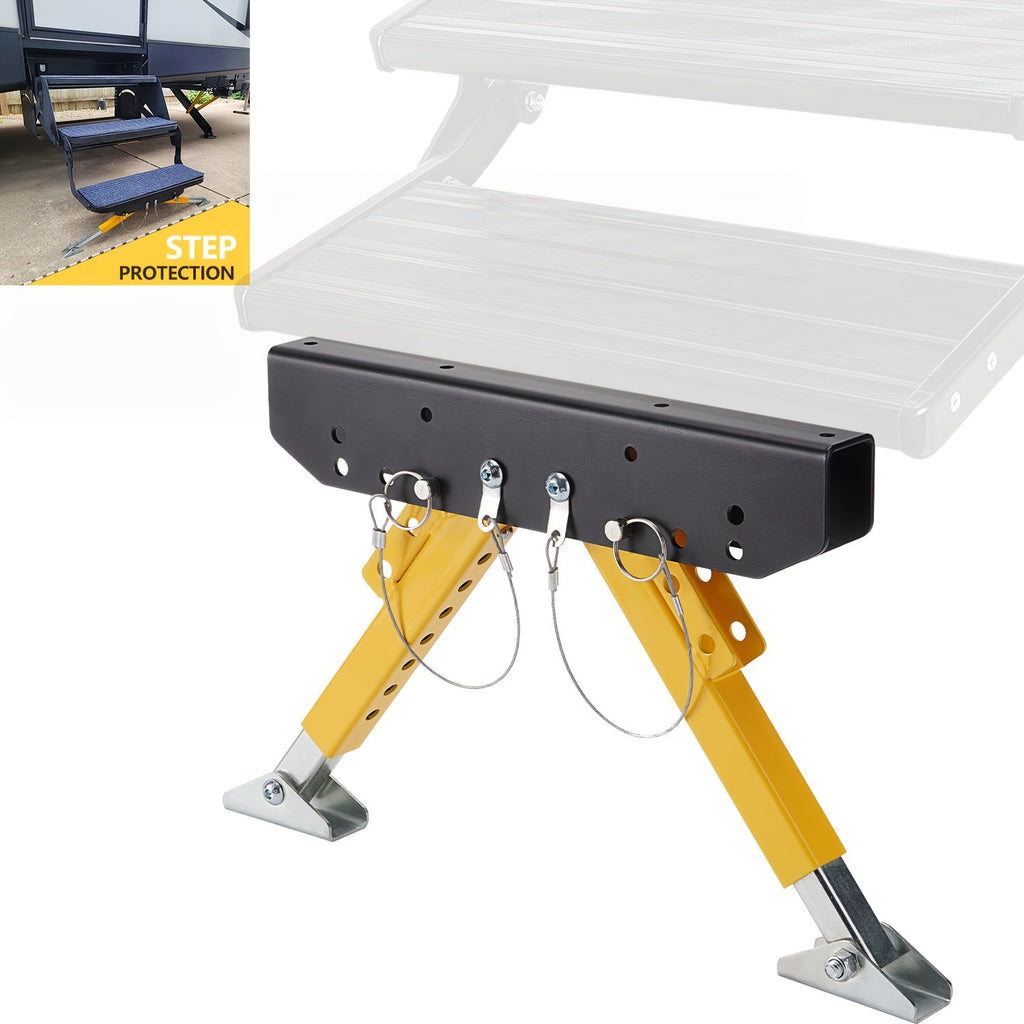RV Step Stabilizer Kit – Adjustable Foldable Ladder Support for 5th Wheel, Travel Trailer & Motorhome, Eliminates Bounce — im