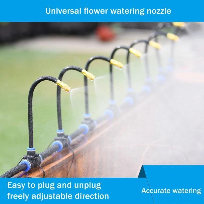 Garden Sprinkler Kit Rotating Copper Nozzle Automatic Irrigation System for Lawn Balcony Misting — image 15