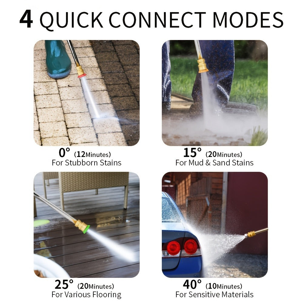 Pressure Washer 5000PSI Electric Power Washer 2.4-3.6GPM Adjustable 8-Level Touch Screen 34" Tall for Garden, Patio and Yard 