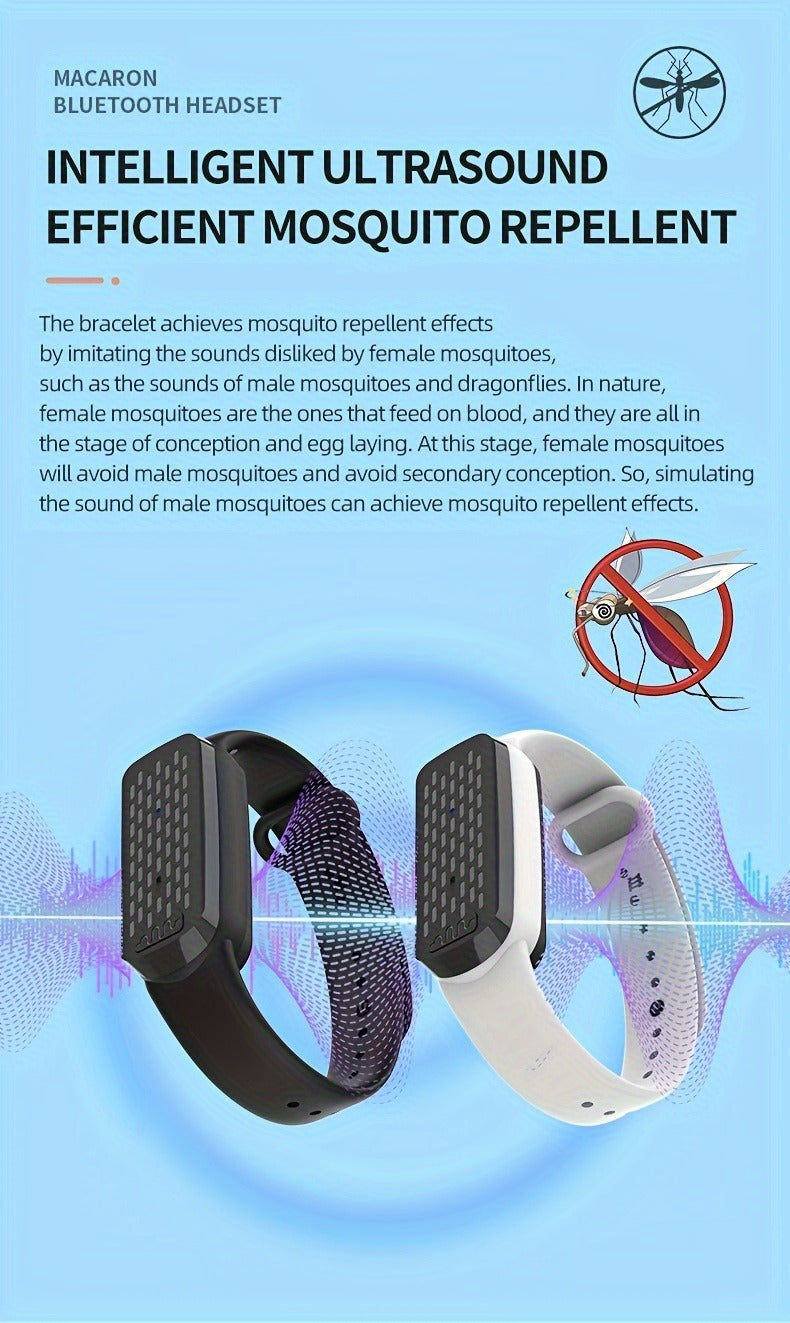 Mosquito Bracelet, Ultrasonic Soundwave Technology, USB Rechargeable, Wristband for Camping Outdoor Hiking Travel — image 13