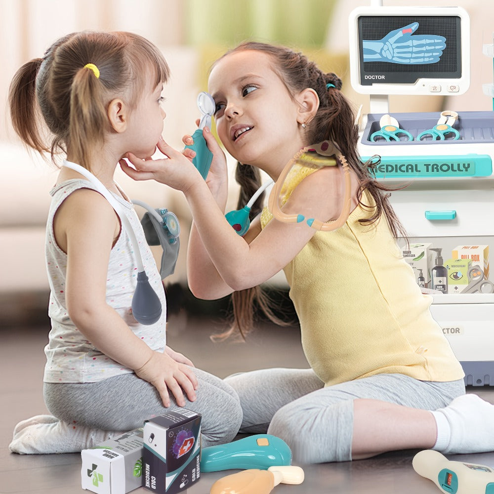 Deluxe Doctor Kit for Kids 26pcs, Pretend Medical Station Toy Set with Play Stethoscope & Medical Instruments — image 6