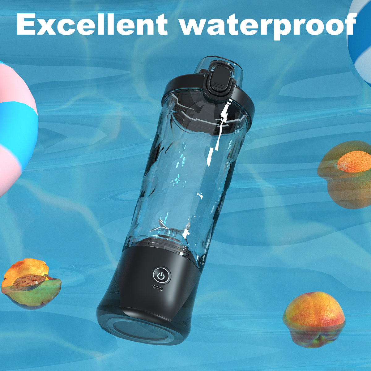 Portable Blender 600ML Electric Juicer Fruit Mixers 4000mAh USB Rechargeable Smoothie Mini Blender Personal Juicer Colorf