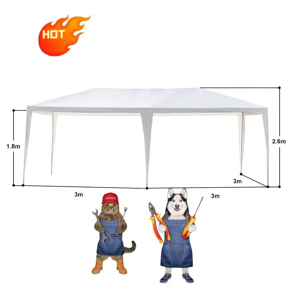 Party Tent White Waterproof 4 Sidewalls | Wedding Backyard Event Patio — image 3