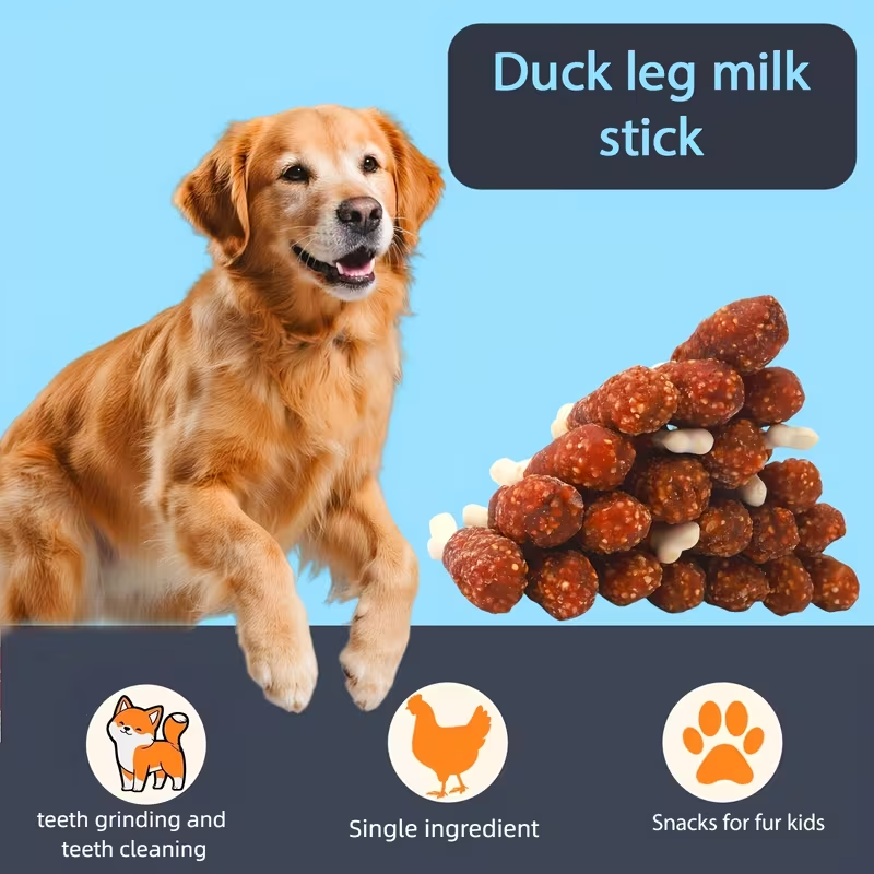 Dog Treats Chicken and Duck Jerky Variety Assortment with Five Retained Combination Choices — image 9