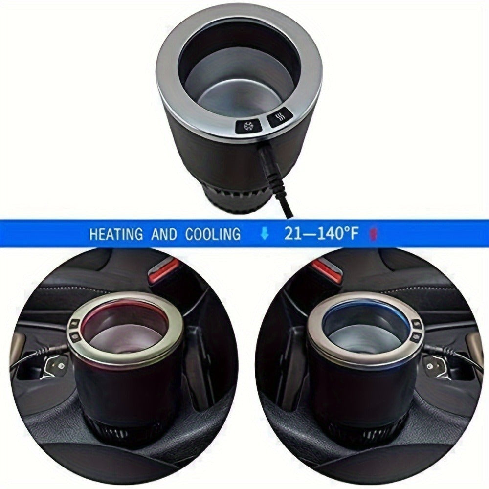 Car Cup Warmer & Cooler 2-in-1 – 12V Electric Heated & Cooled Beverage Holder for Car, Heats to 140°F Cools to 21°F — image 1