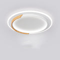 Log Ceiling Led Light Round Bedroom
