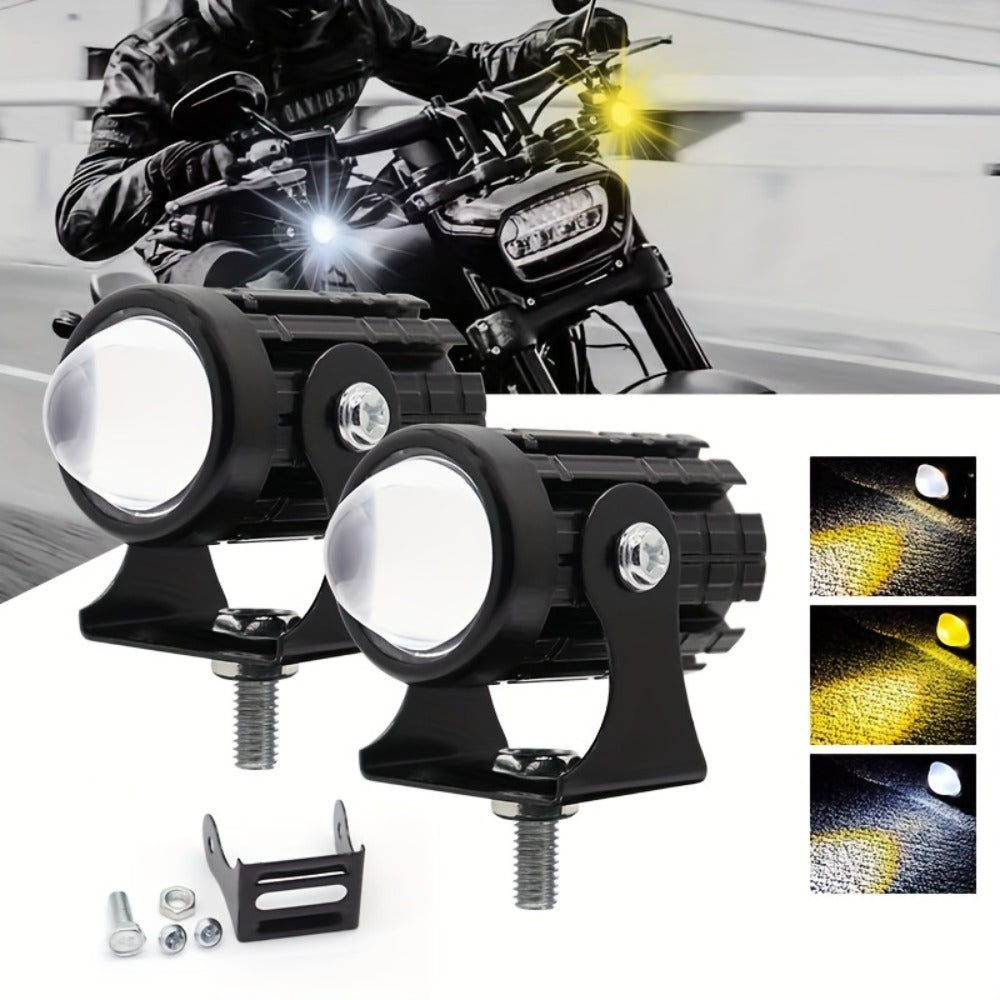 Dual-Color LED Vehicle Work Light Set, Two-Piece 8–80 V Pair with 6000 K White and 3000 K Yellow Output — image 4