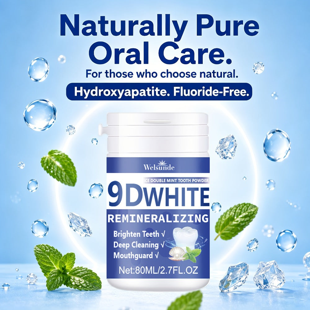 Hydroxyapatite Tooth Powder 2-Pack Remineralizing Fluoride-Free Deep Cleaning Whitening Mint Toothpowder — image 10