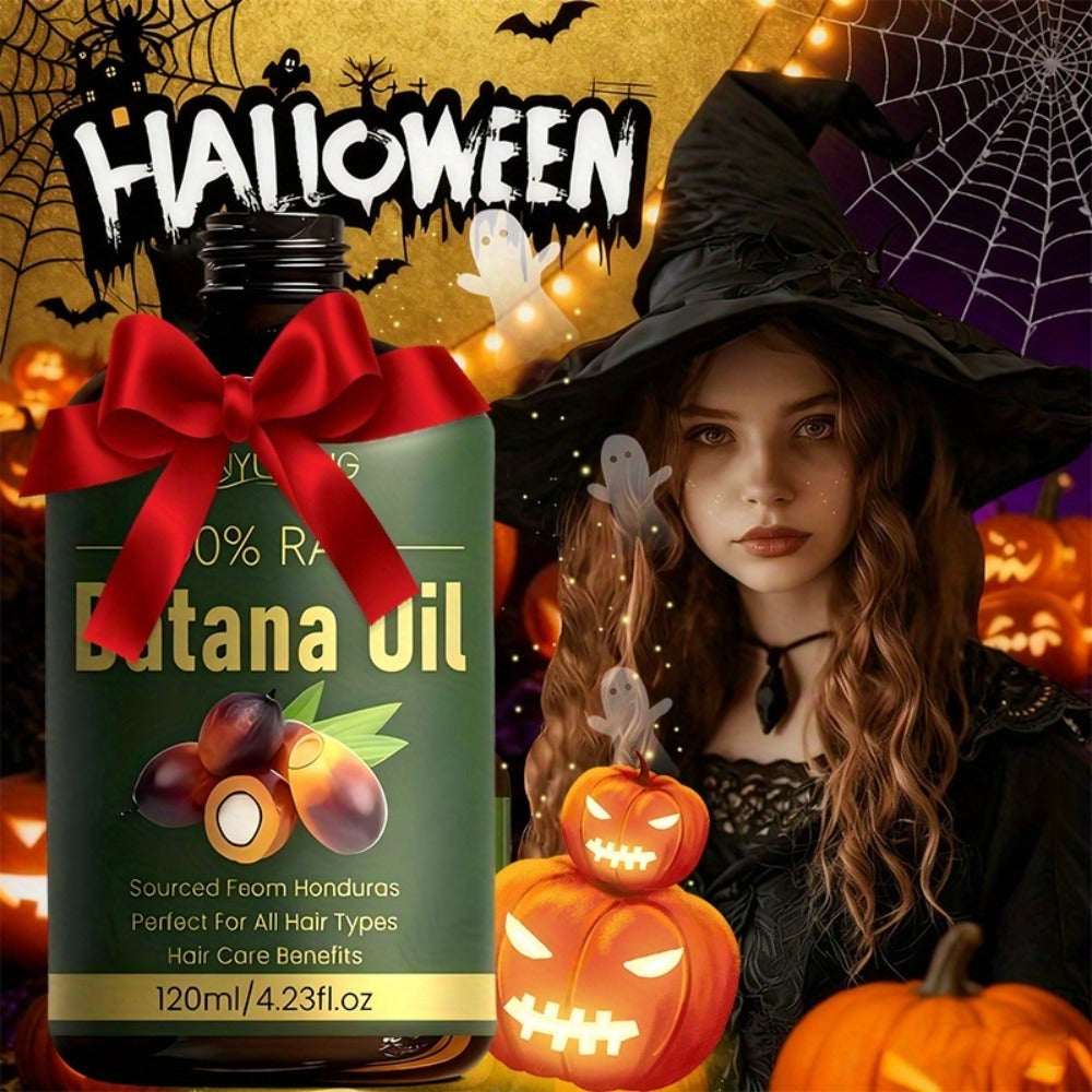 Hair Oil Batana 120ml Amber Dropper Bottle with 4.06oz Label Format for Pre-Wash or Leave-In Hair Use — image 3
