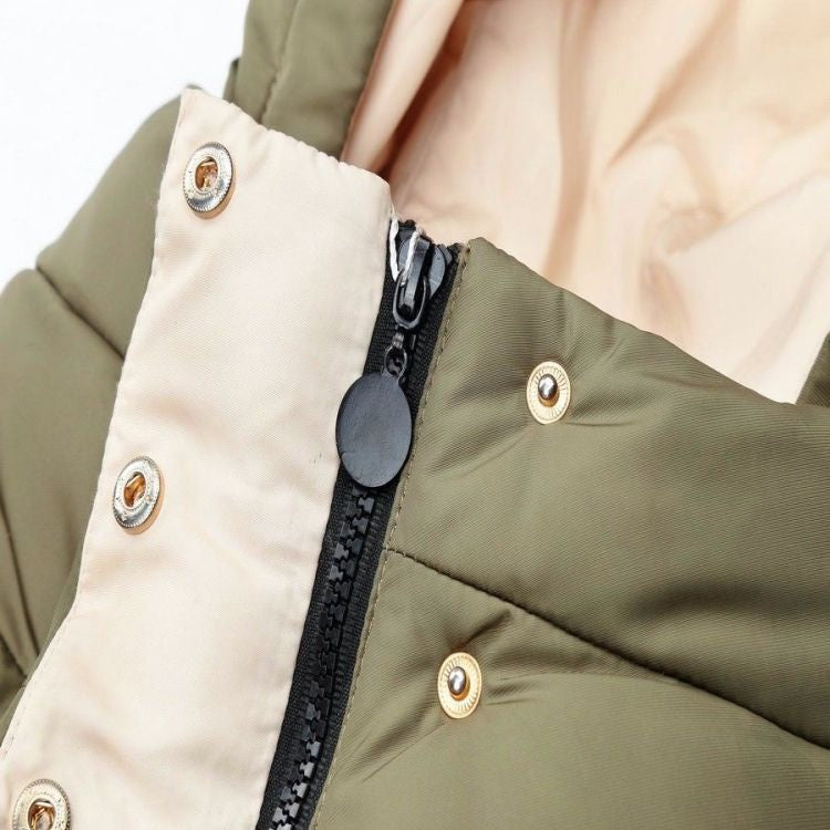Winter Jacket Women Hooded Cotton Parka Long Coat Plus Size