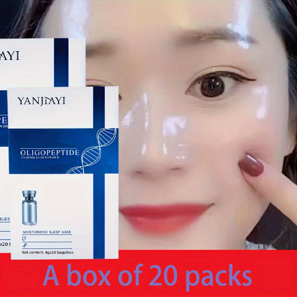 Overnight Sleep Mask Gel with Niacinamide Oligopeptide & Hyaluronic Acid, Alcohol-Free Night Serum for Dry Skin — image 2
