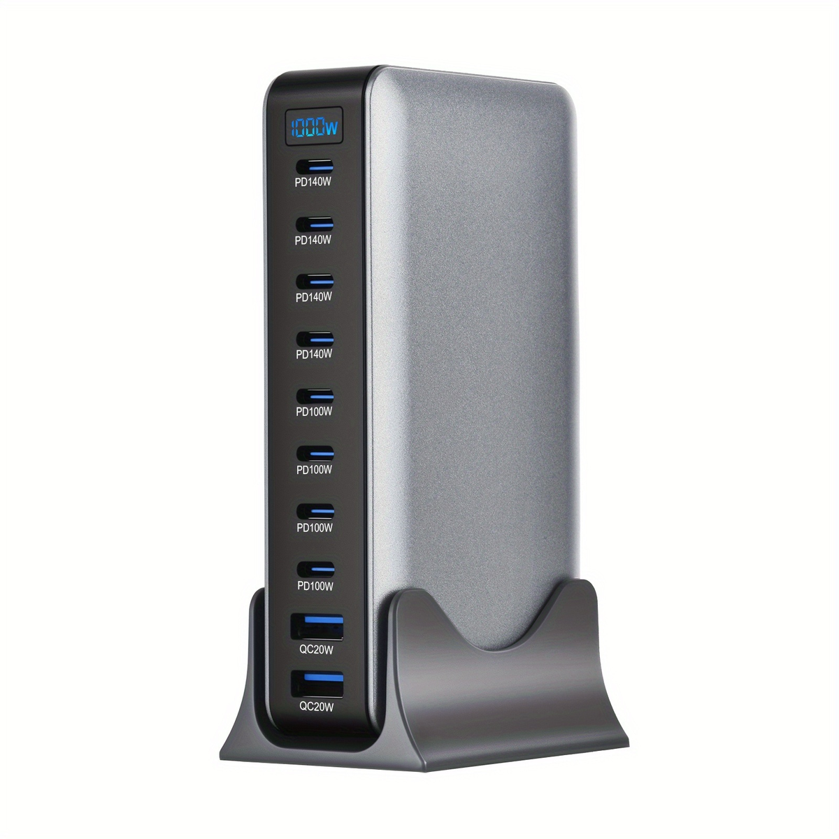 GaN Charging Station 1000W GaN3 10-Port USB-C Fast Charger for Laptops Tablets Smartphones for an Everyday Personal Care Rout
