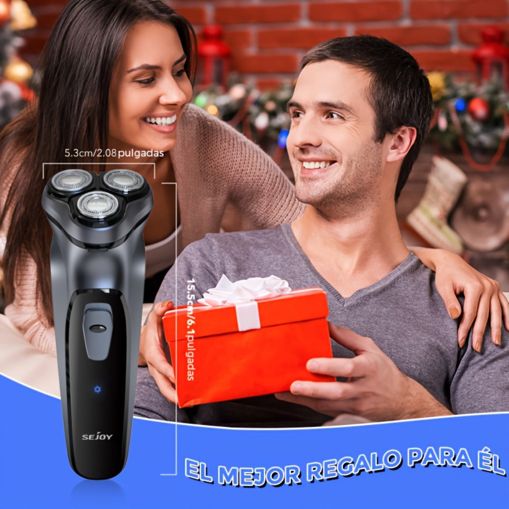 Cordless Electric Razor for Men Rechargeable Fast Charging Washable Heads Face Shaver – Smooth Close Shave Portable Electric 