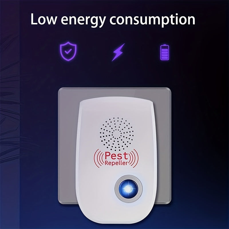 Electronic Rodent 6 Pack, Auto Frequency Ultrasonic Mouse Plug In, Indoor Pest Control Device for Home Kitchen Office Warehou