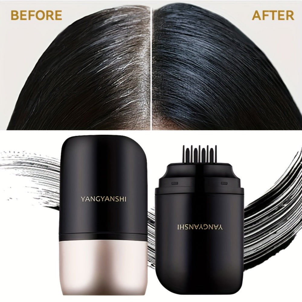 Root Touch Up Hair Dye Stick Instant Gray Hair Coverage Pen Waterproof Sweatproof Colorfast No Stain on Clothes Natural Black