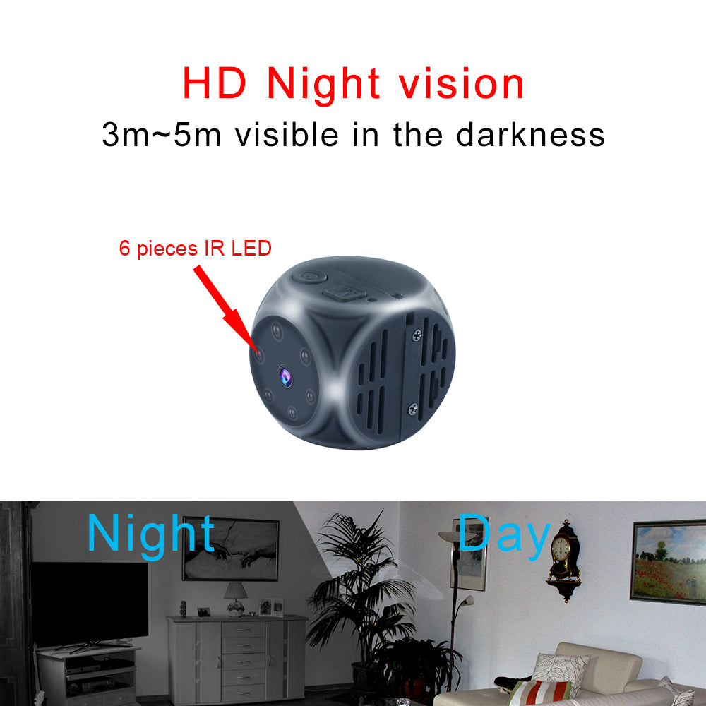 Sensor Night Vision Mini Camera HD Camcorder Camera 1080P Camera Monitor Small Camera