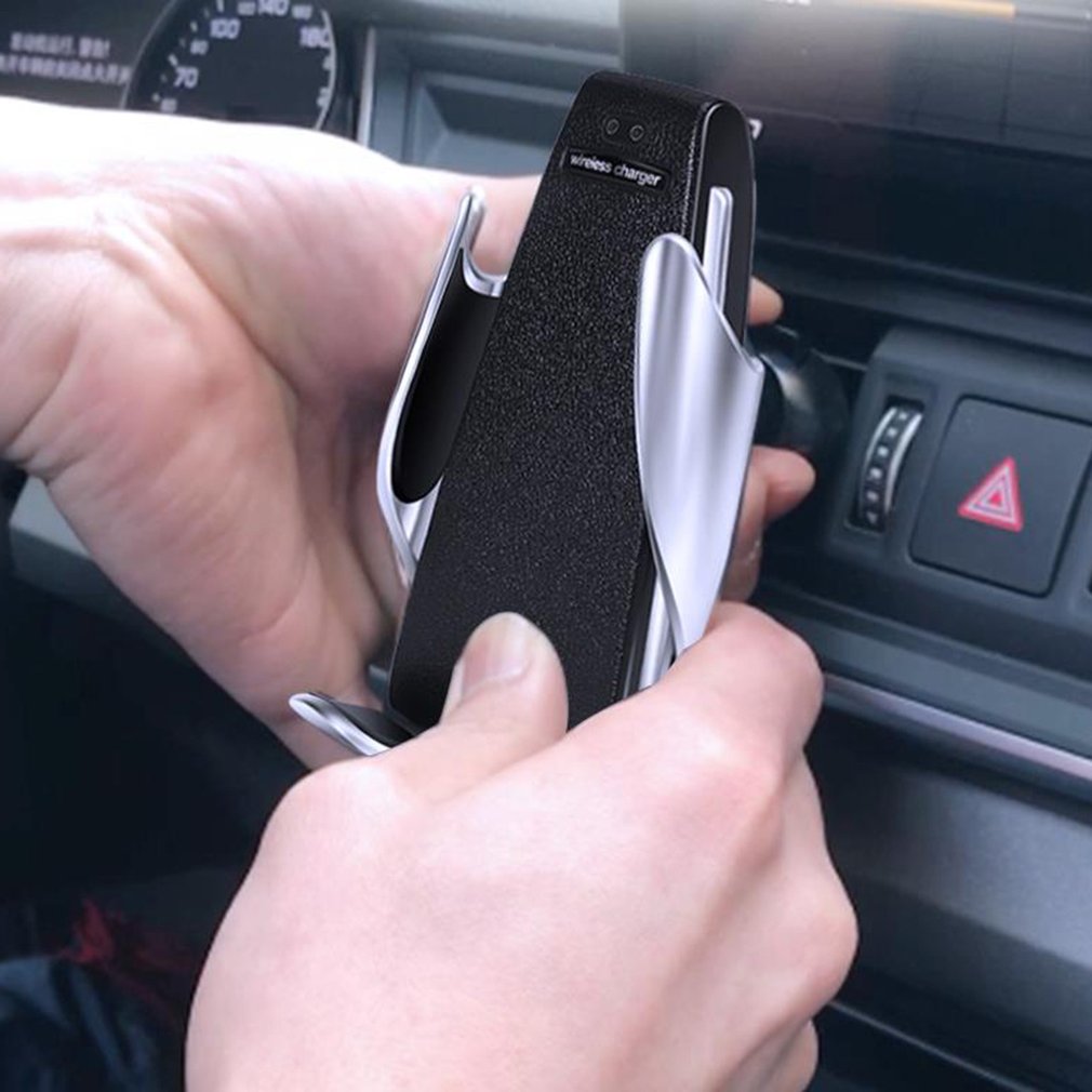 10W Car Wireless Charger with Phone Holder - Fast Induction Charging Mount
