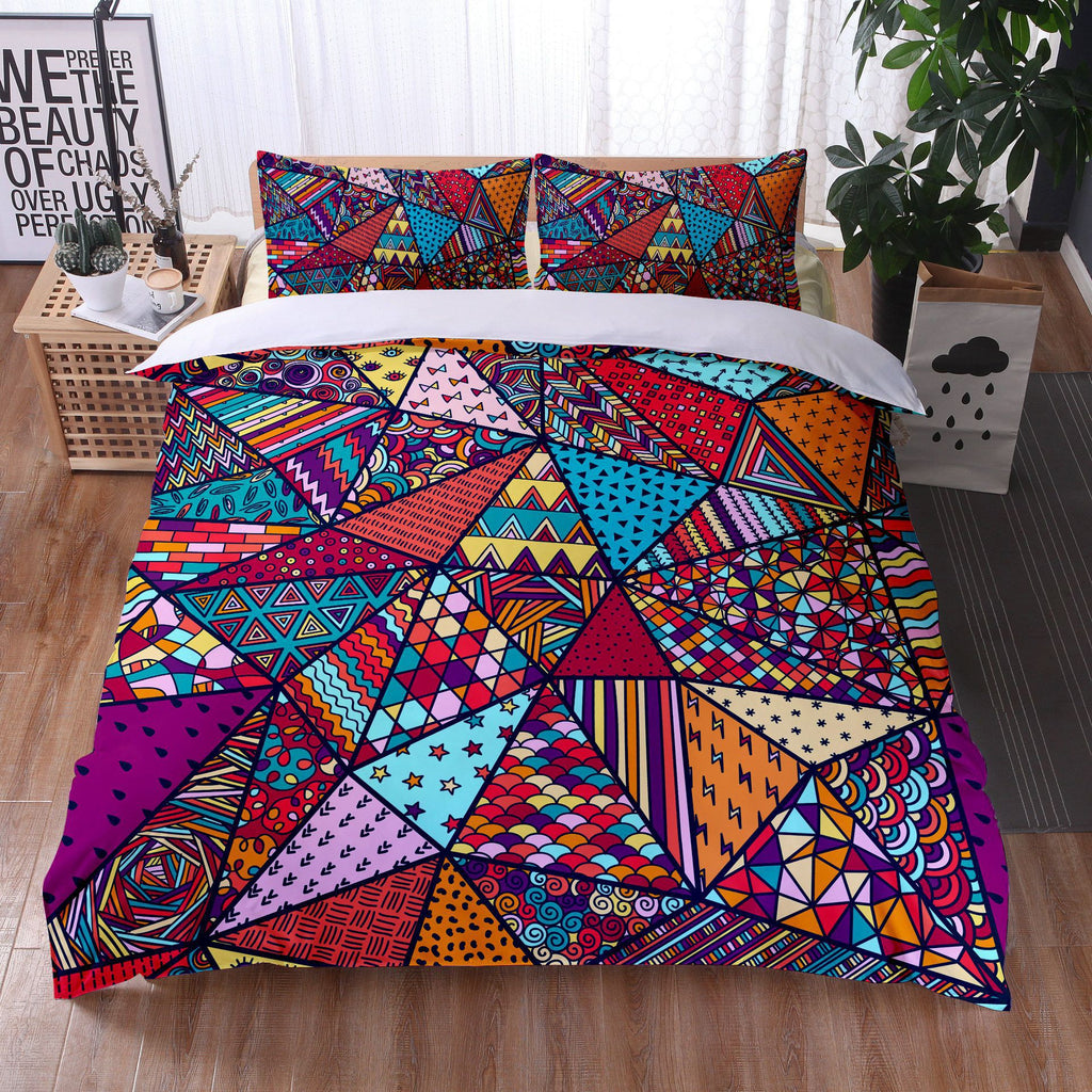 Mandala Bedding Quilt Cover Pillowcase Digital Printing Three-Piece Set