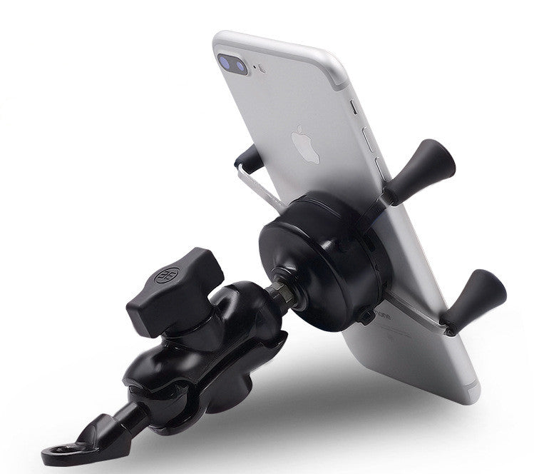 Motorcycle Phone Bracket - Aluminum Alloy Base for Electric Bike & Bicycle
