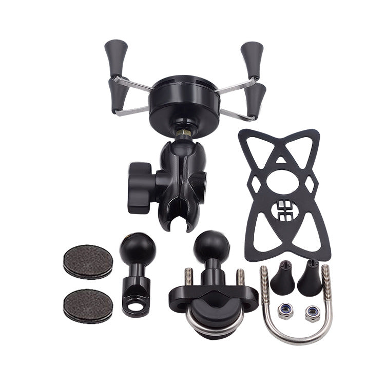 Motorcycle Phone Bracket - Aluminum Alloy Base for Electric Bike & Bicycle