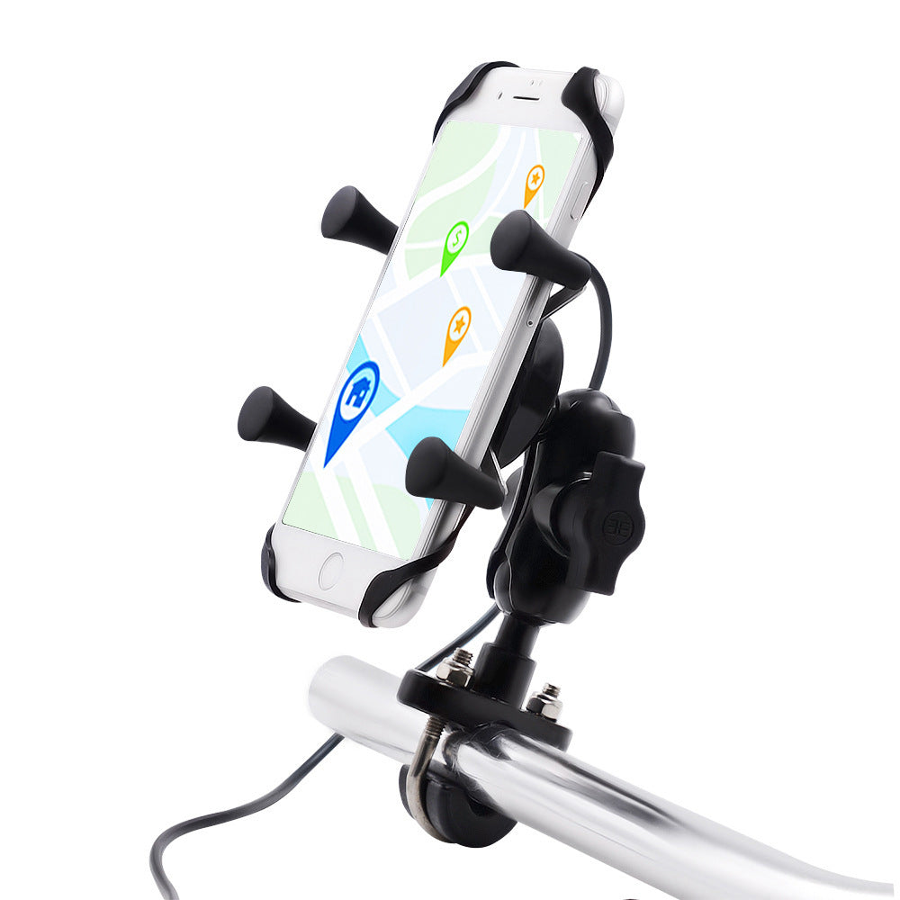 Motorcycle Phone Bracket - Aluminum Alloy Base for Electric Bike & Bicycle