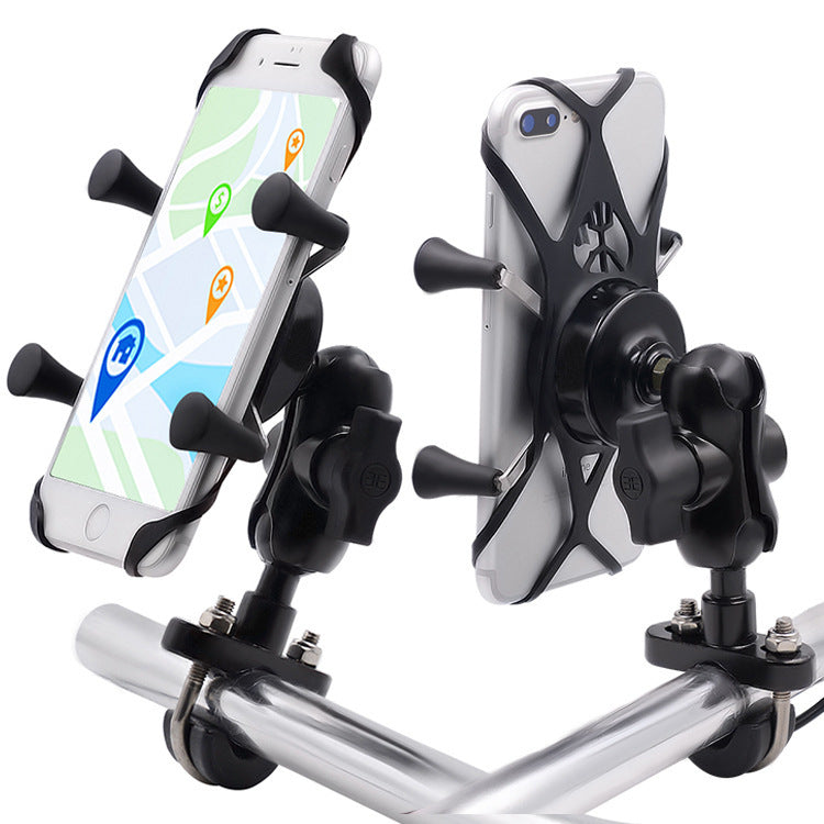Motorcycle Phone Bracket - Aluminum Alloy Base for Electric Bike & Bicycle