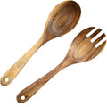 Japanese Acacia Wood Cooking Spoon And Fork Set