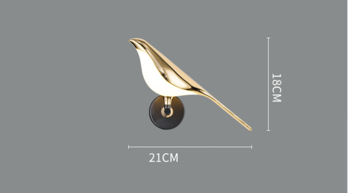 Modern Simplicity LED Wall Lamp Magpie Bird Model Light Sconce Light Indoor Lighting Home Kitchen Bedside Bedroom Living Room