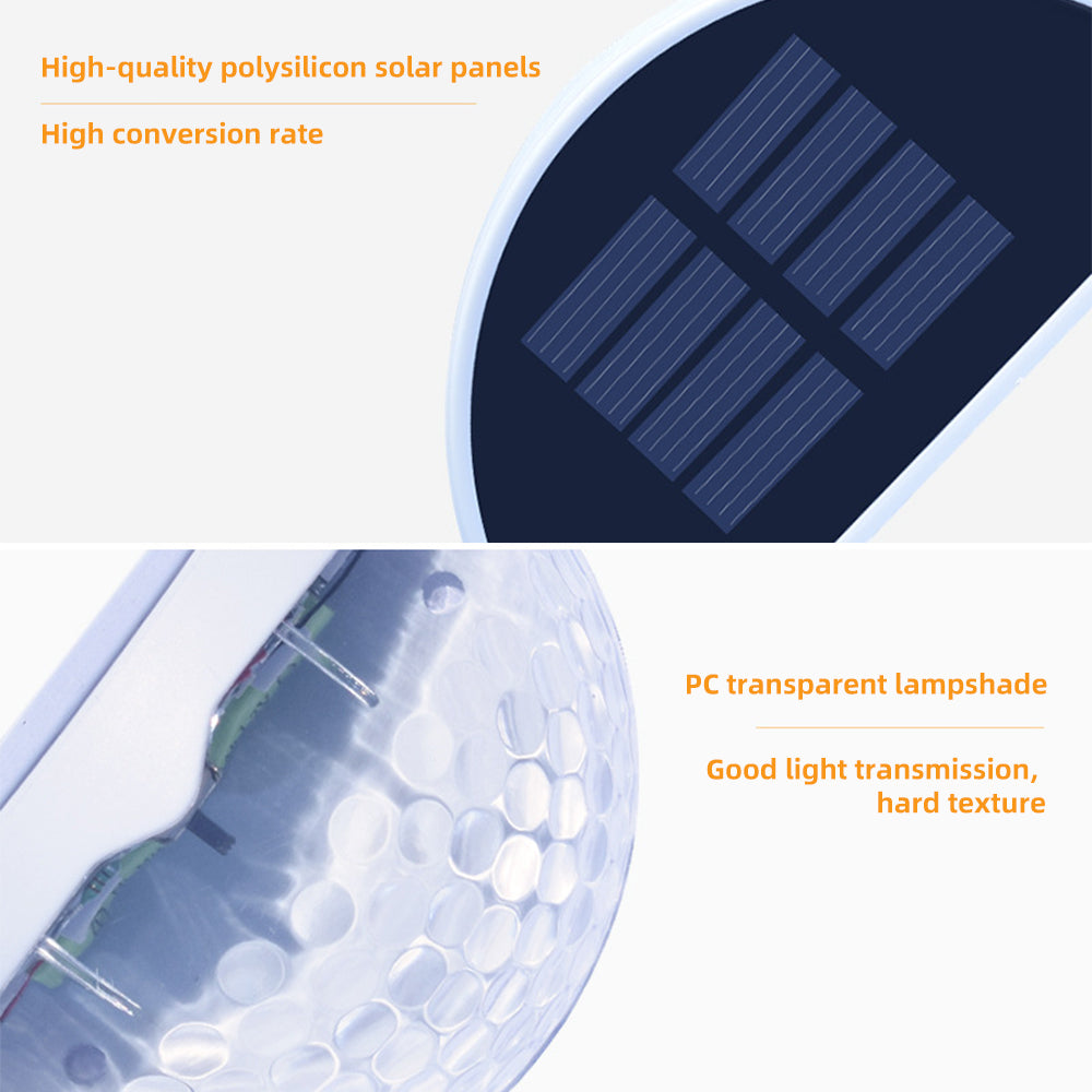 Solar Light Outdoor Waterproof Semicircular Fence Lamp Water Drop Effect Wall Lamp Garden Lamp Corridor Lamp Staircase Lamp