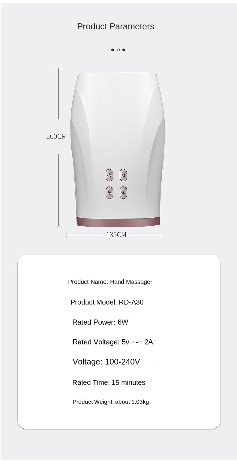 Mechanical Smart Tapping Hand Wireless Hand Massager