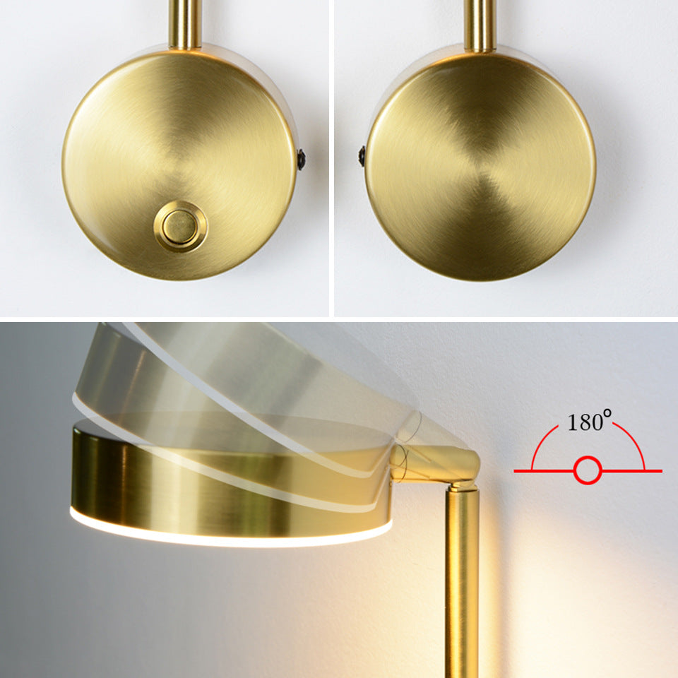 Bedside Lamp Wall Lamp Rotary Key  Lamp Wall Lamp Background Wall Decoration