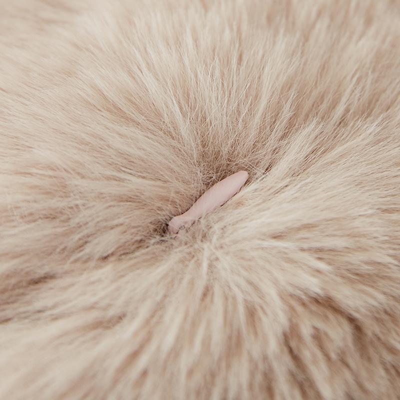 Fur Ball Round Sofa Decoration Pillow Child Cushion