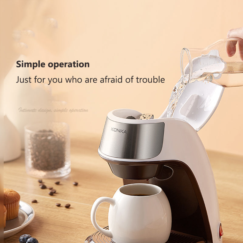 Mini Automatic Coffee Maker - Portable Single Serve Coffee Machine