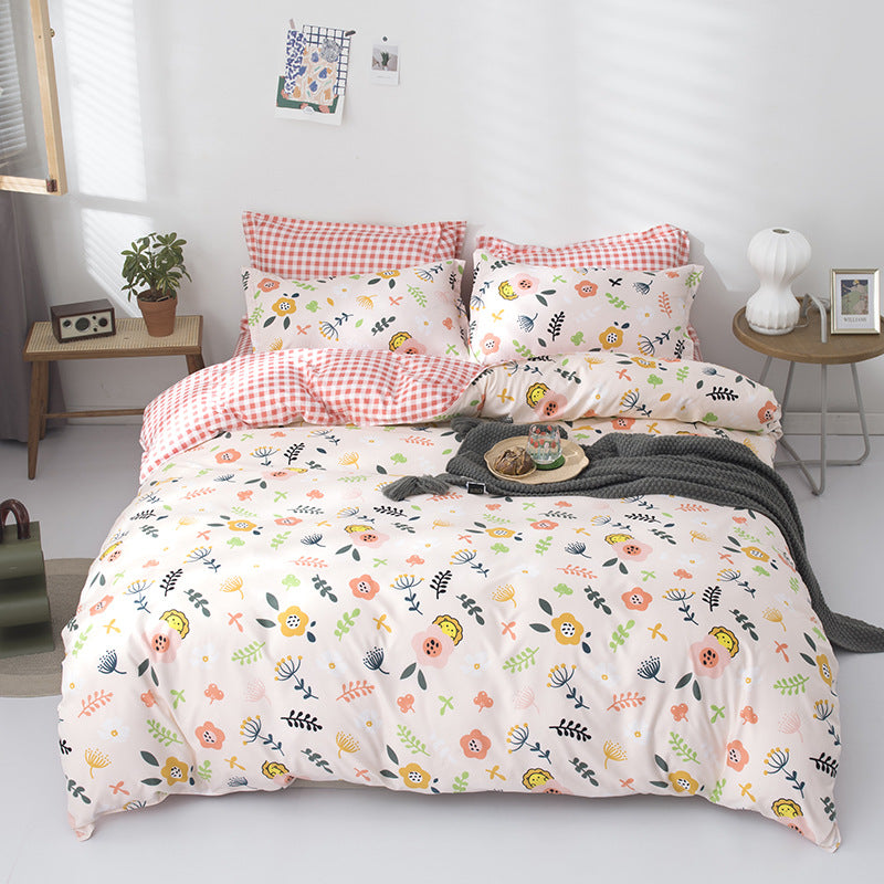 Home Textile Sheets Four-piece Quilt Cover Apartment Dormitory Single