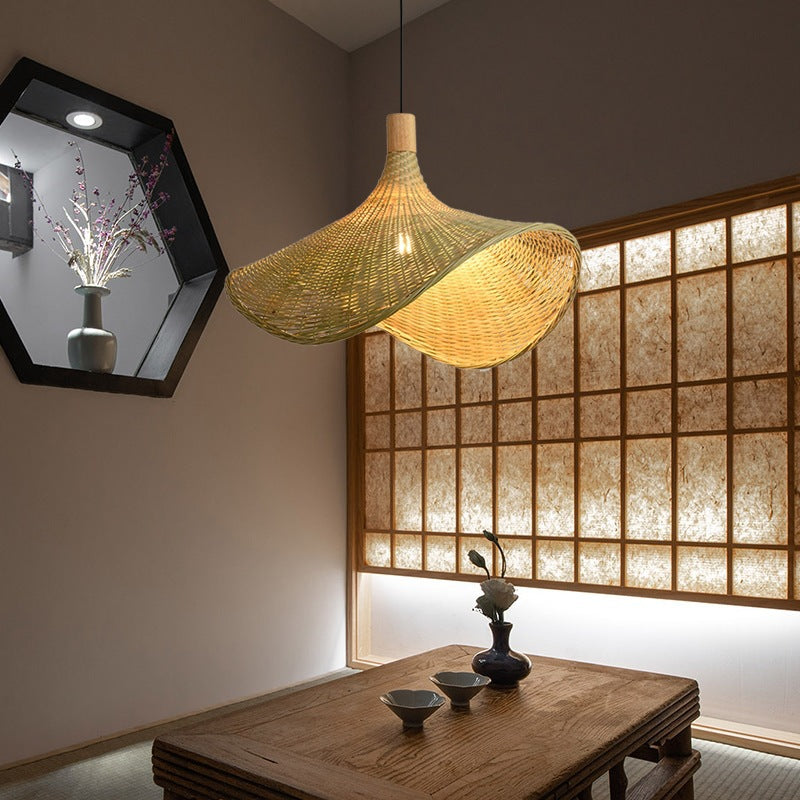 Bamboo Chandelier New Japanese Style Lamps
