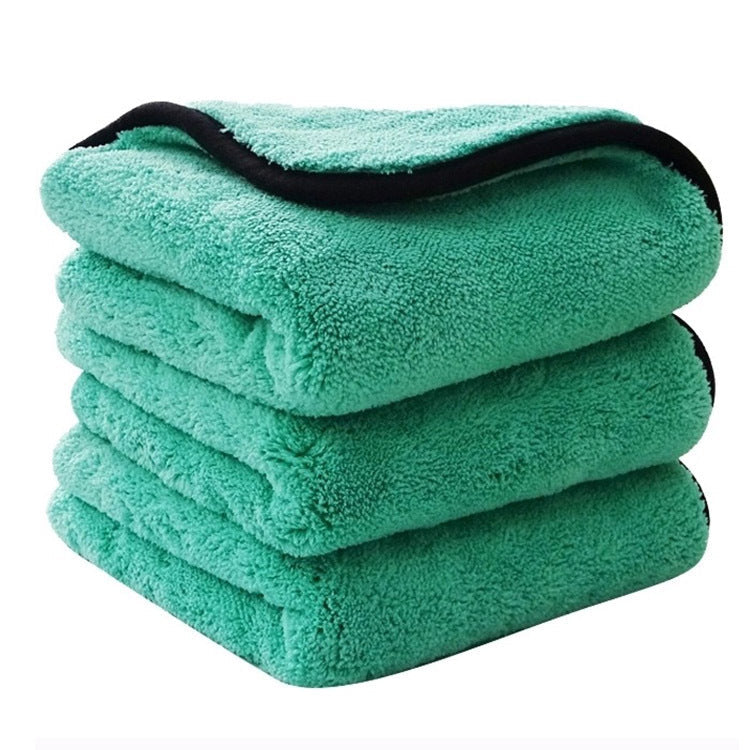 Premium Coral Fleece Car Cleaning Towel - Double-Sided