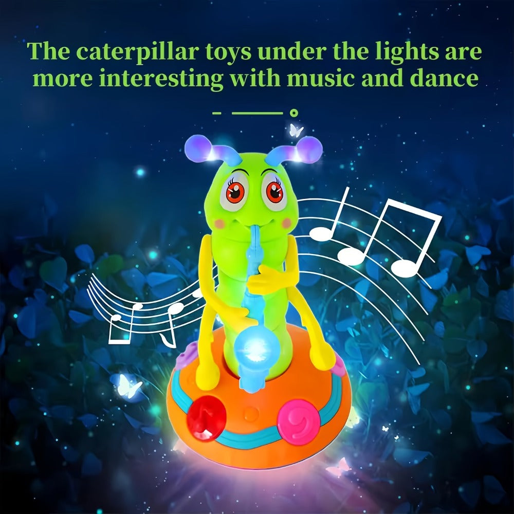 Caterpillar Saxophone Toy for Kids with LED Lights & Music - Electric Musical Instrument for Toddlers — image 2