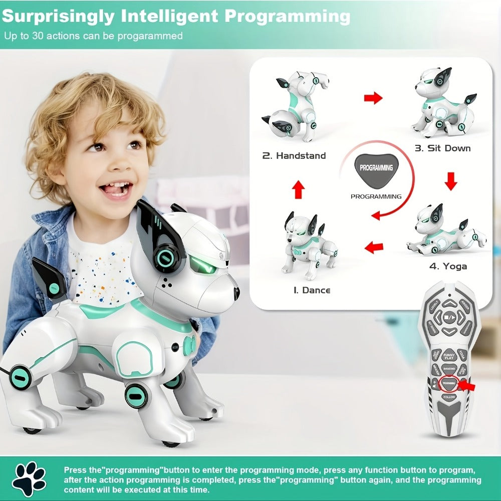 Robot Dog Toy for Kids Upgraded Intelligent Electronic Pet with the Listed Color, Size or Set Options for Everyday Use — imag