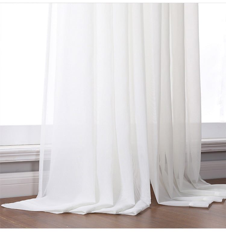 Modern Simple Thickened Solid Thin Window Gauze