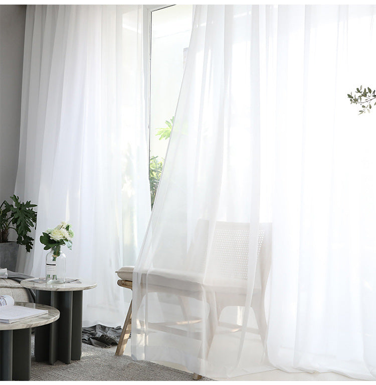 Modern Simple Thickened Solid Thin Window Gauze