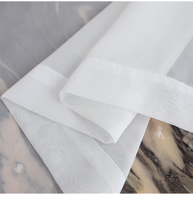Modern Simple Thickened Solid Thin Window Gauze