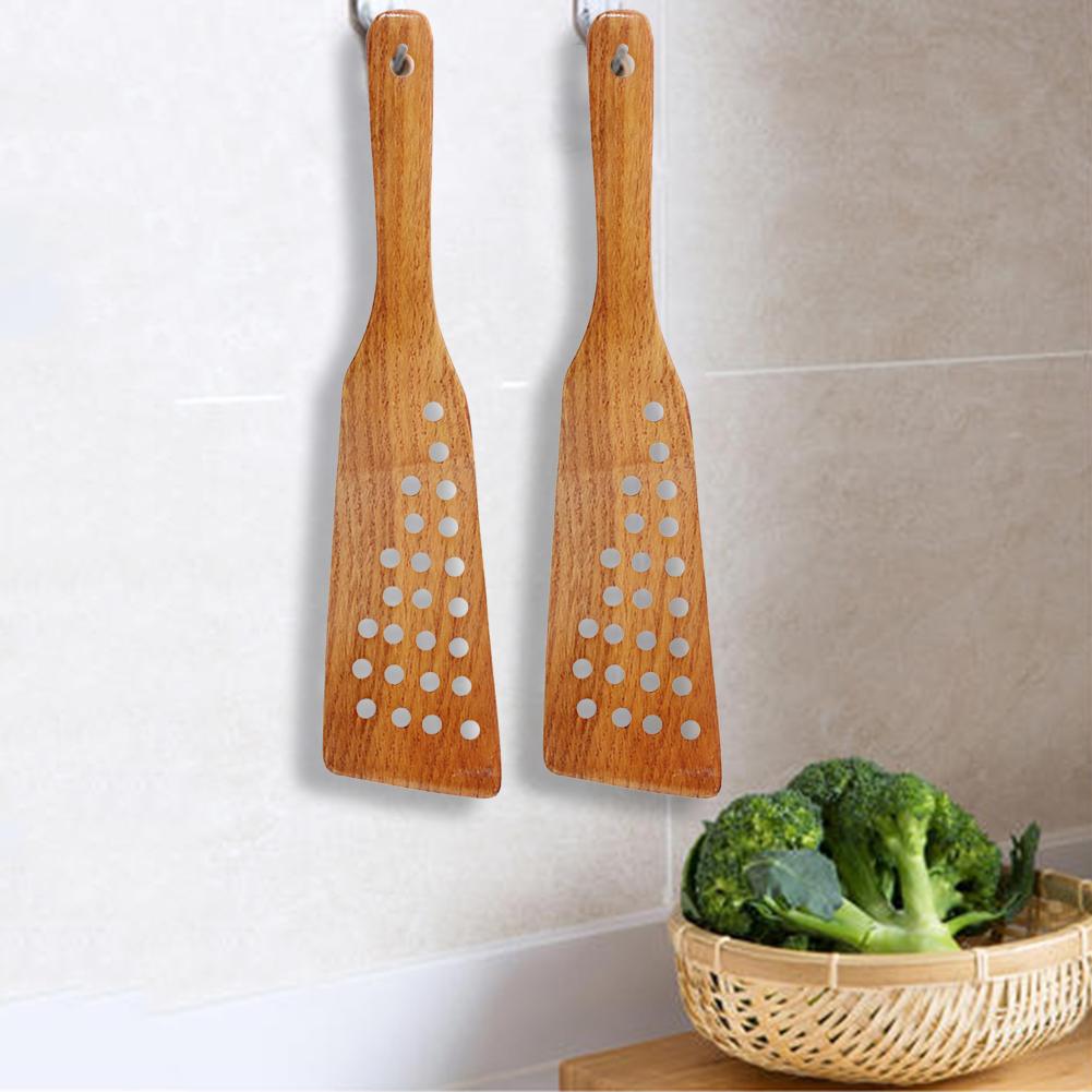 Special wooden spatula for non-stick pan