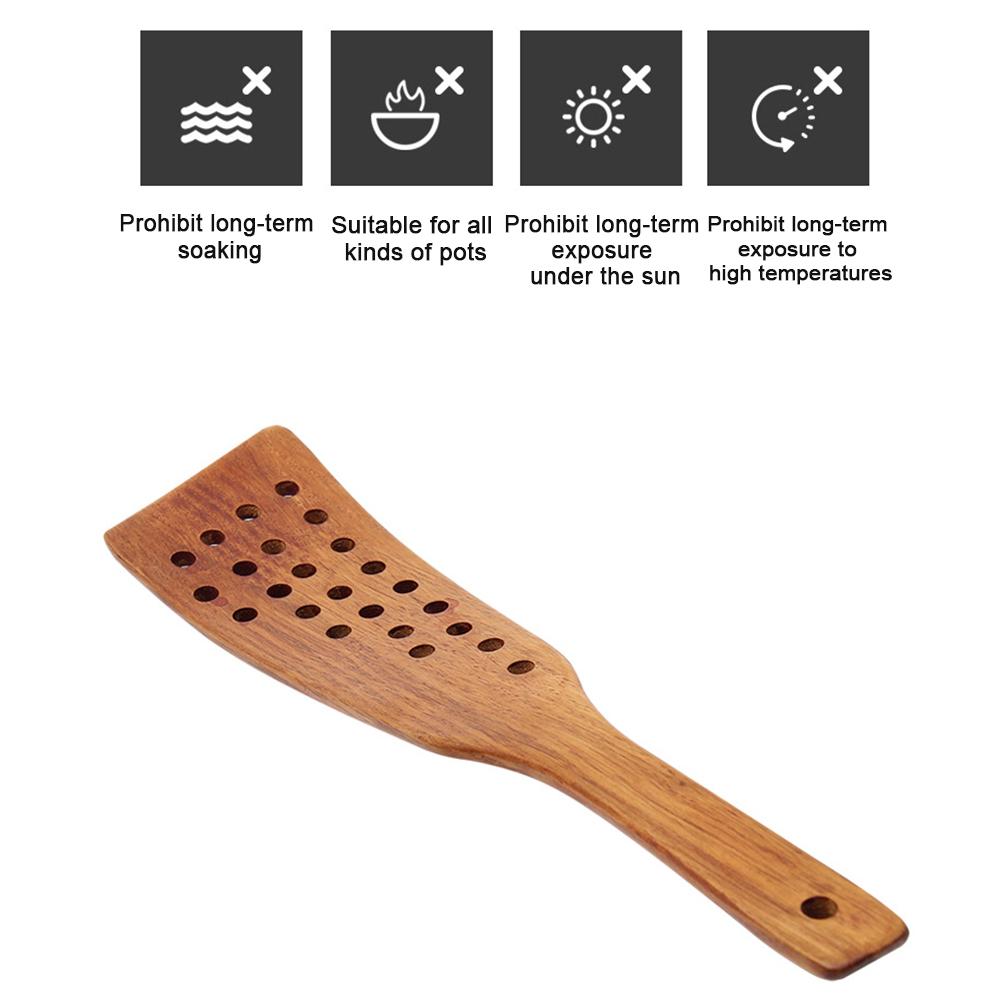Special wooden spatula for non-stick pan