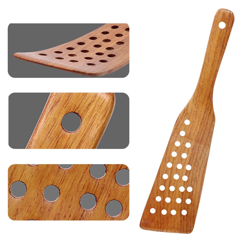 Special wooden spatula for non-stick pan