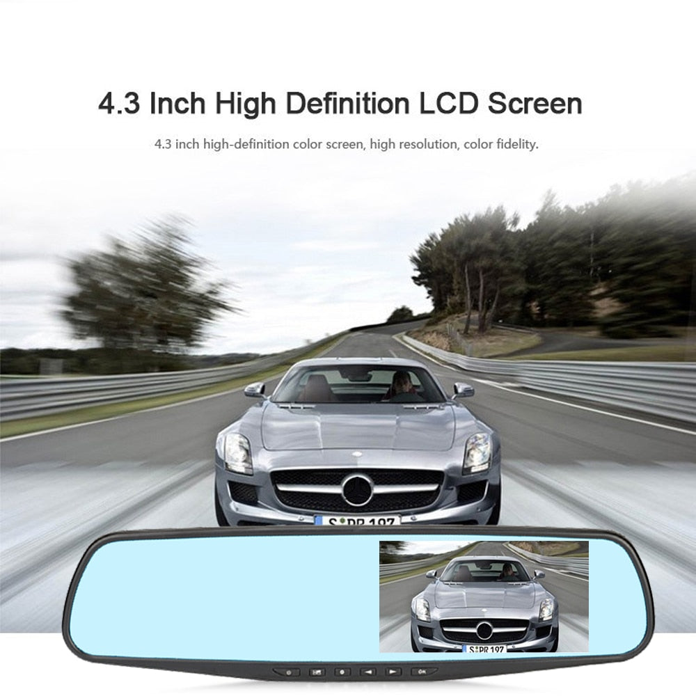 3.5 Inch Rearview Mirror Car Driving Recorder High List Lens