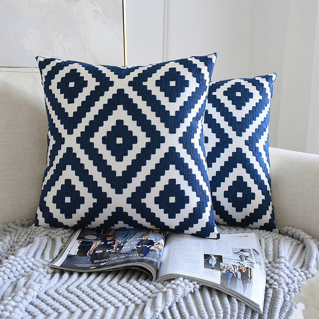 Classical embroidered home pillow without core