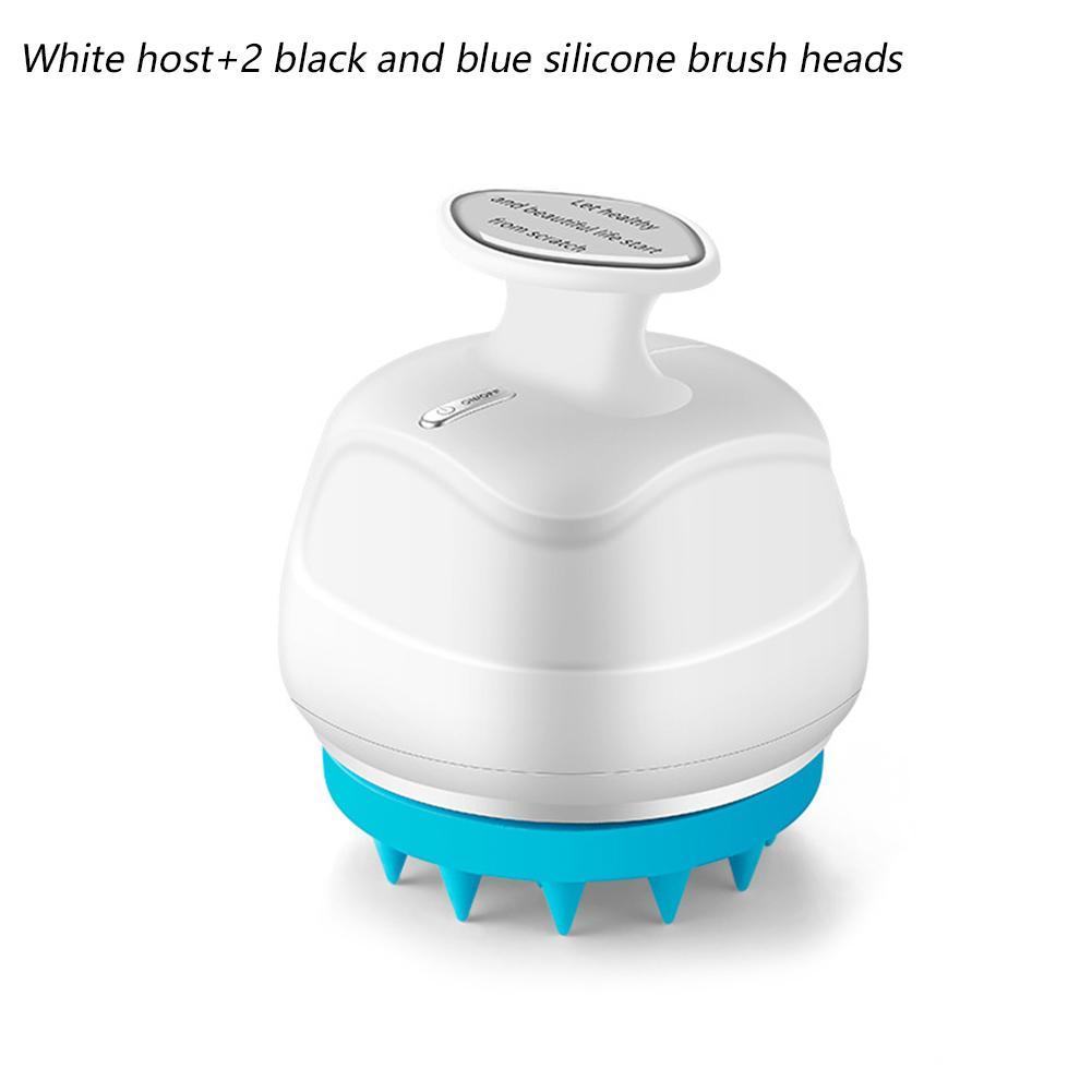 Electric Rotating Shampoo Massager Silicone Head Care Instrument