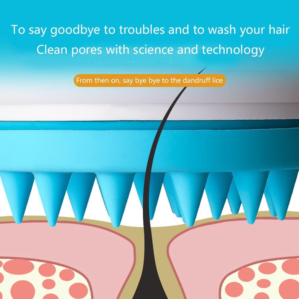 Electric Rotating Shampoo Massager Silicone Head Care Instrument