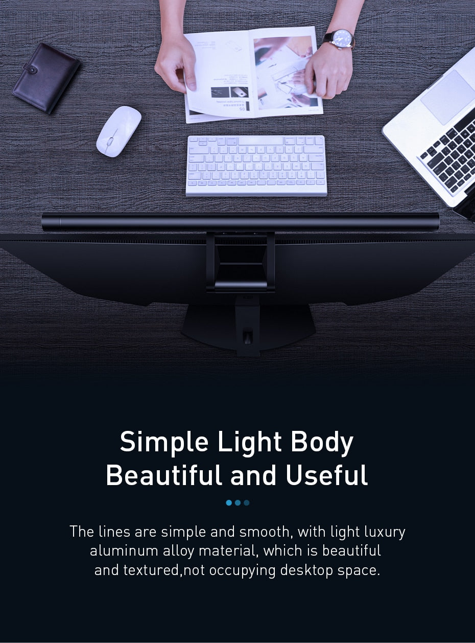 USB electrodeless dimming screen hanging lamp