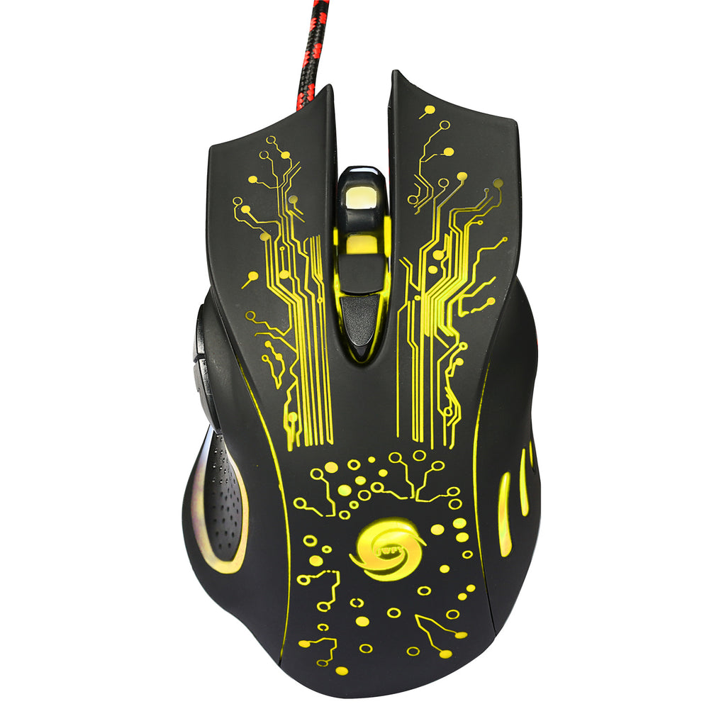 USB Wired Gaming Mouse 5500DPI Adjustable 7 Buttons LED Backlit Professional Gamer Mice Ergonomic Computer Mouse for PC Laptop